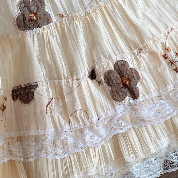 Vintage Cottage-Core Knee Length Skirt - Picture 2 of 2